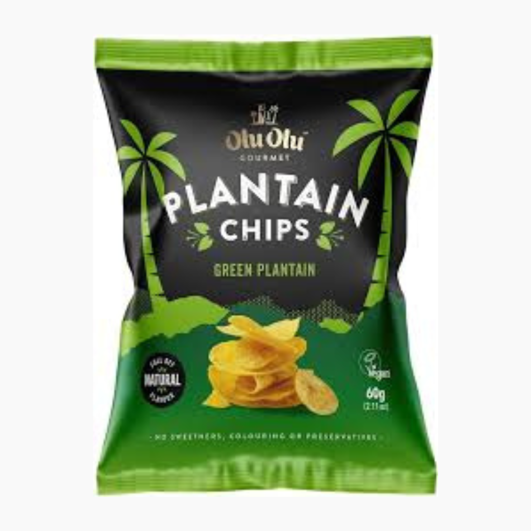 Olu Olu Green Plantain Chips Box